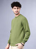 Shop Men's Solid Regular Fit Sweatshirt Online.