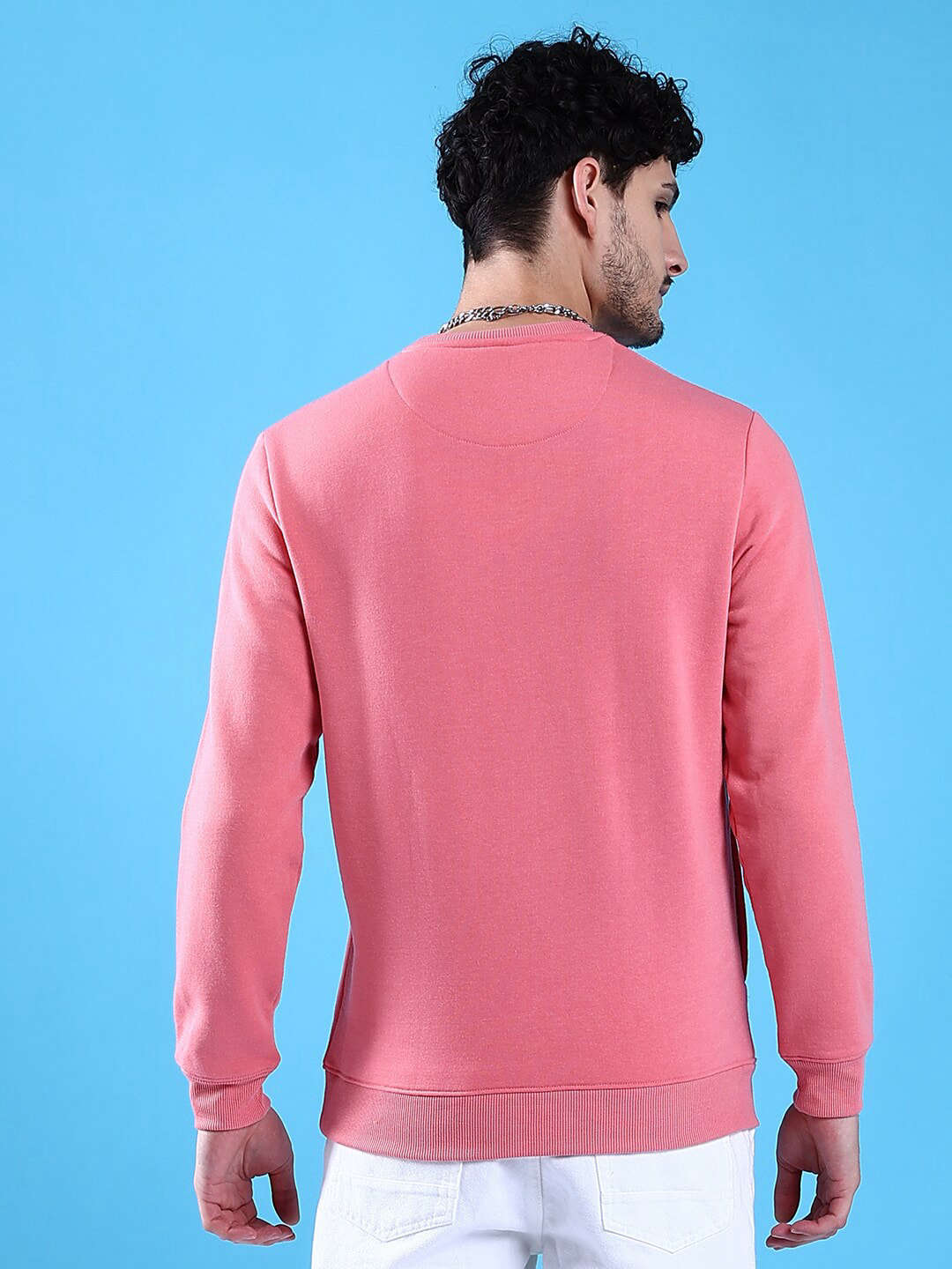 Shop Men's Solid Regular Fit Sweatshirt Online.