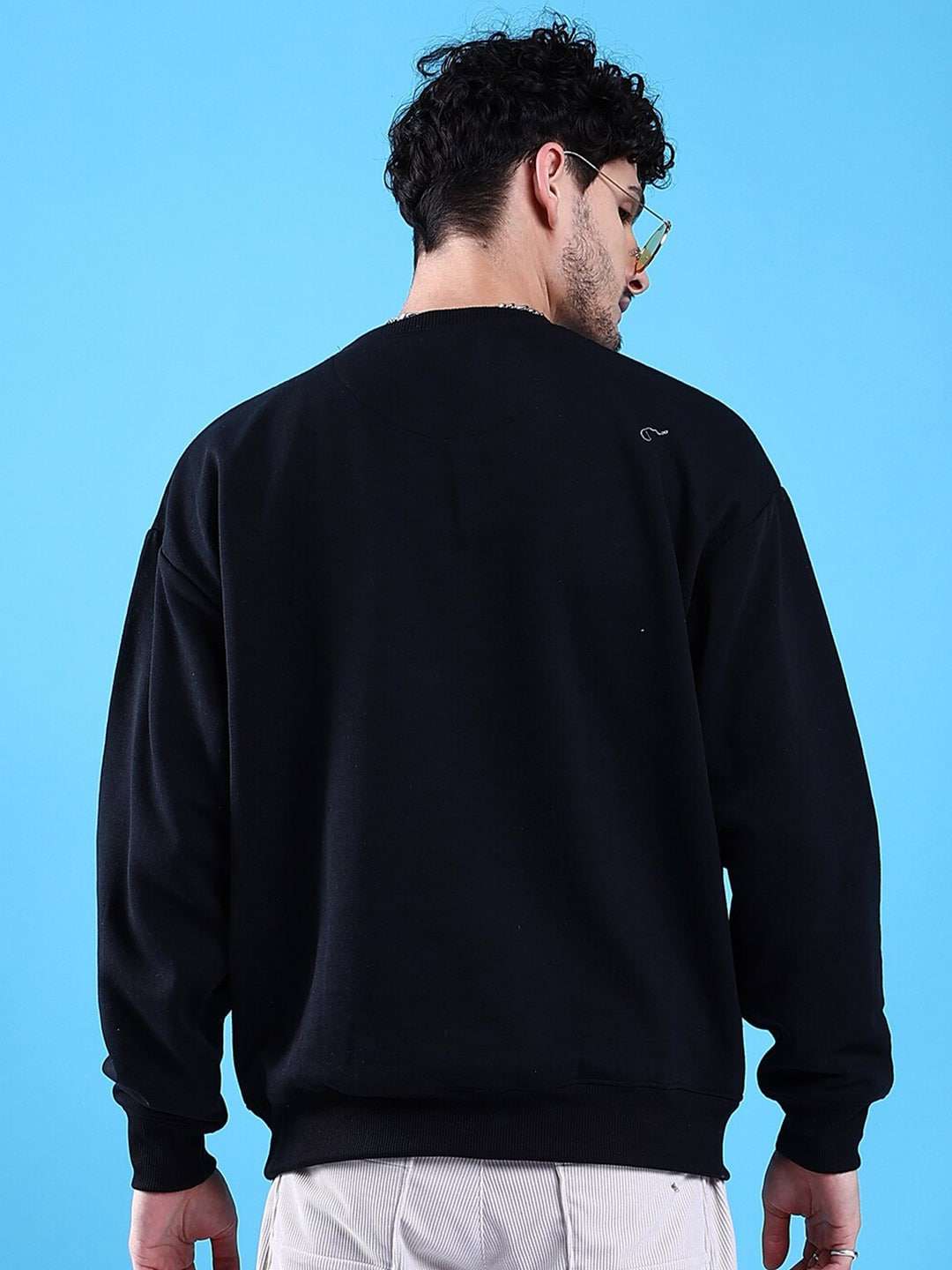 Shop Men's Solid Oversized Sweatshirt Online.