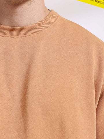 Shop Men's Solid Oversized Sweatshirt Online.