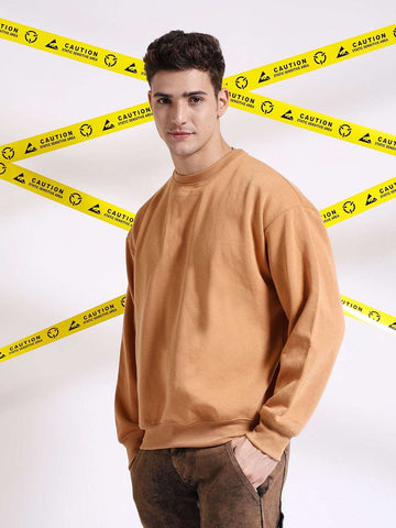 Shop Men's Solid Oversized Sweatshirt Online.