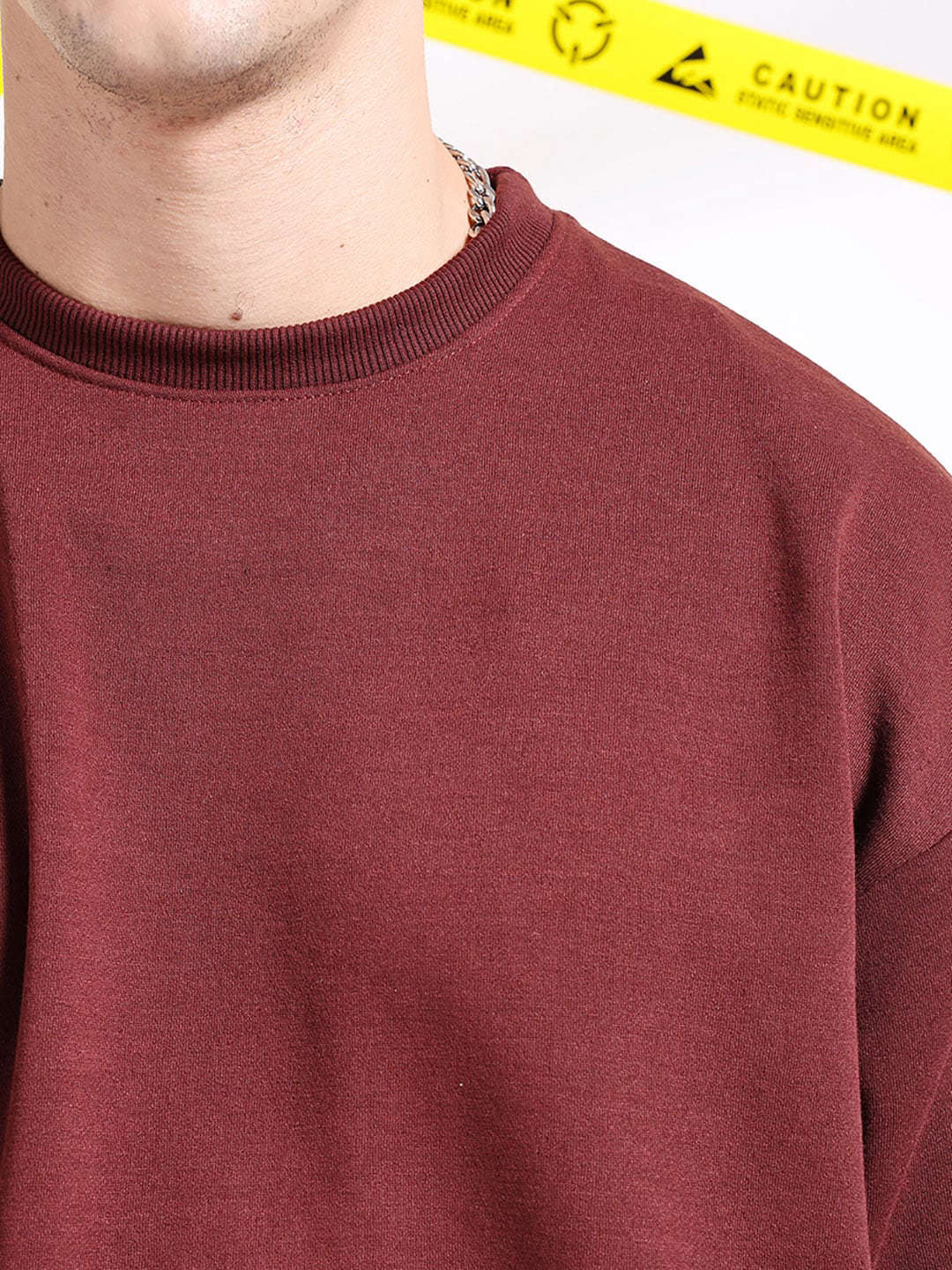 Shop Men's Solid Oversized Sweatshirt Online.