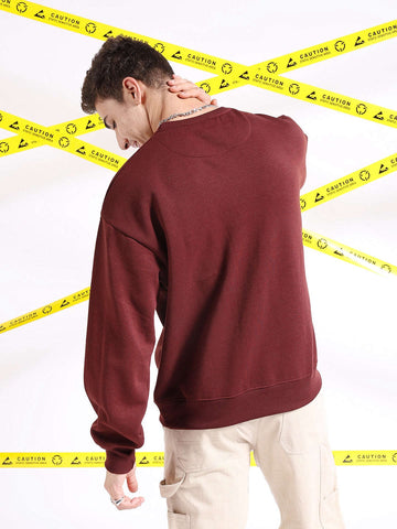 Shop Men's Solid Oversized Sweatshirt Online.