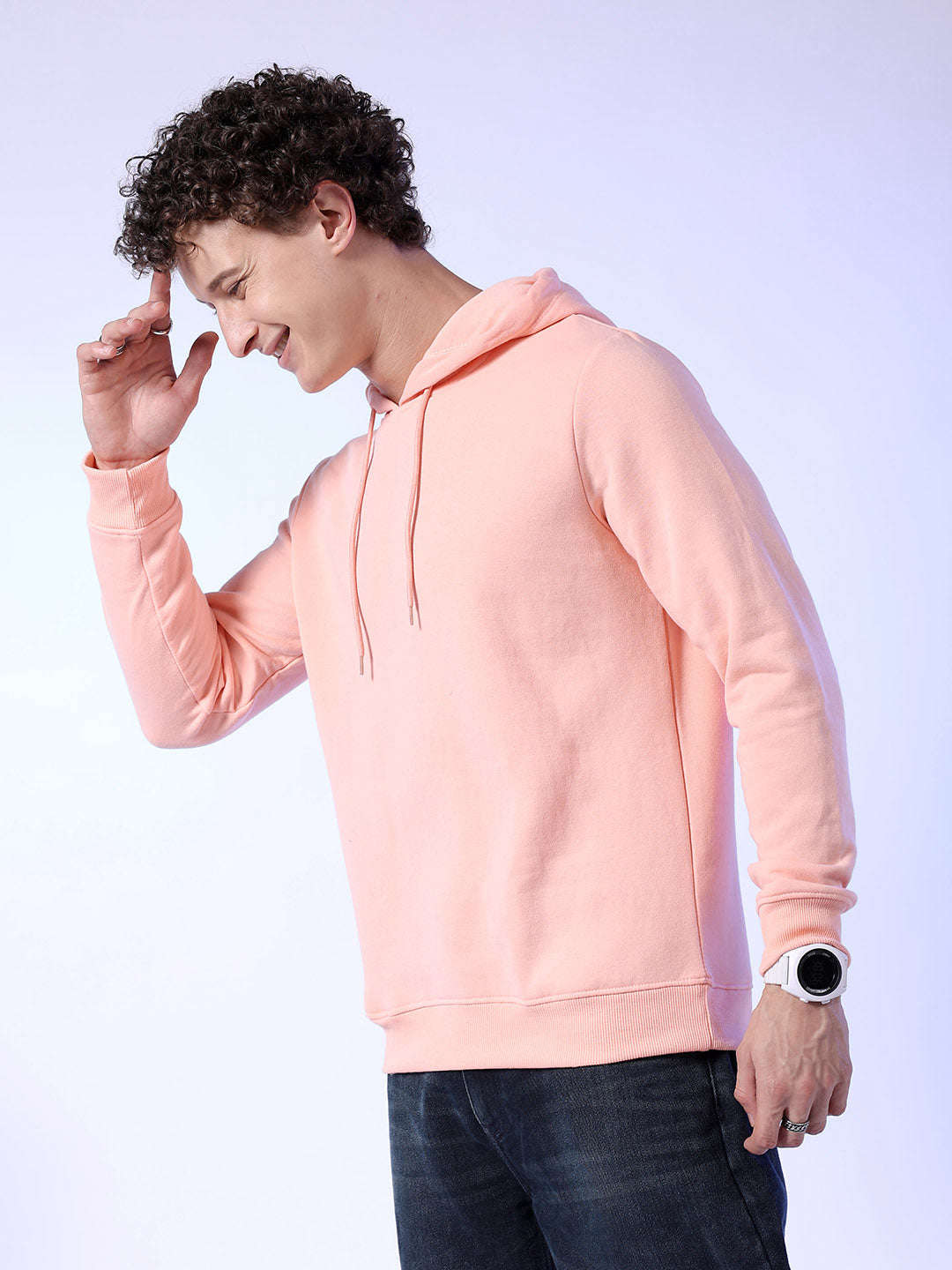 Shop Men's Solid Regular Fit Sweatshirt Online.