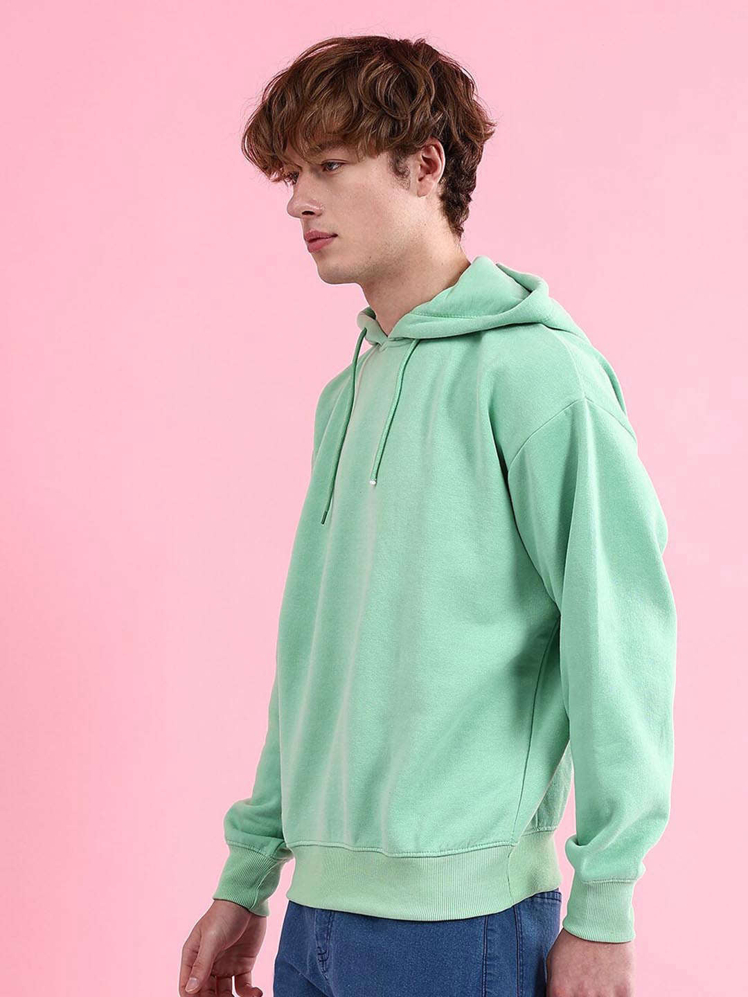 Shop Men's Solid Oversized Sweatshirt Online.