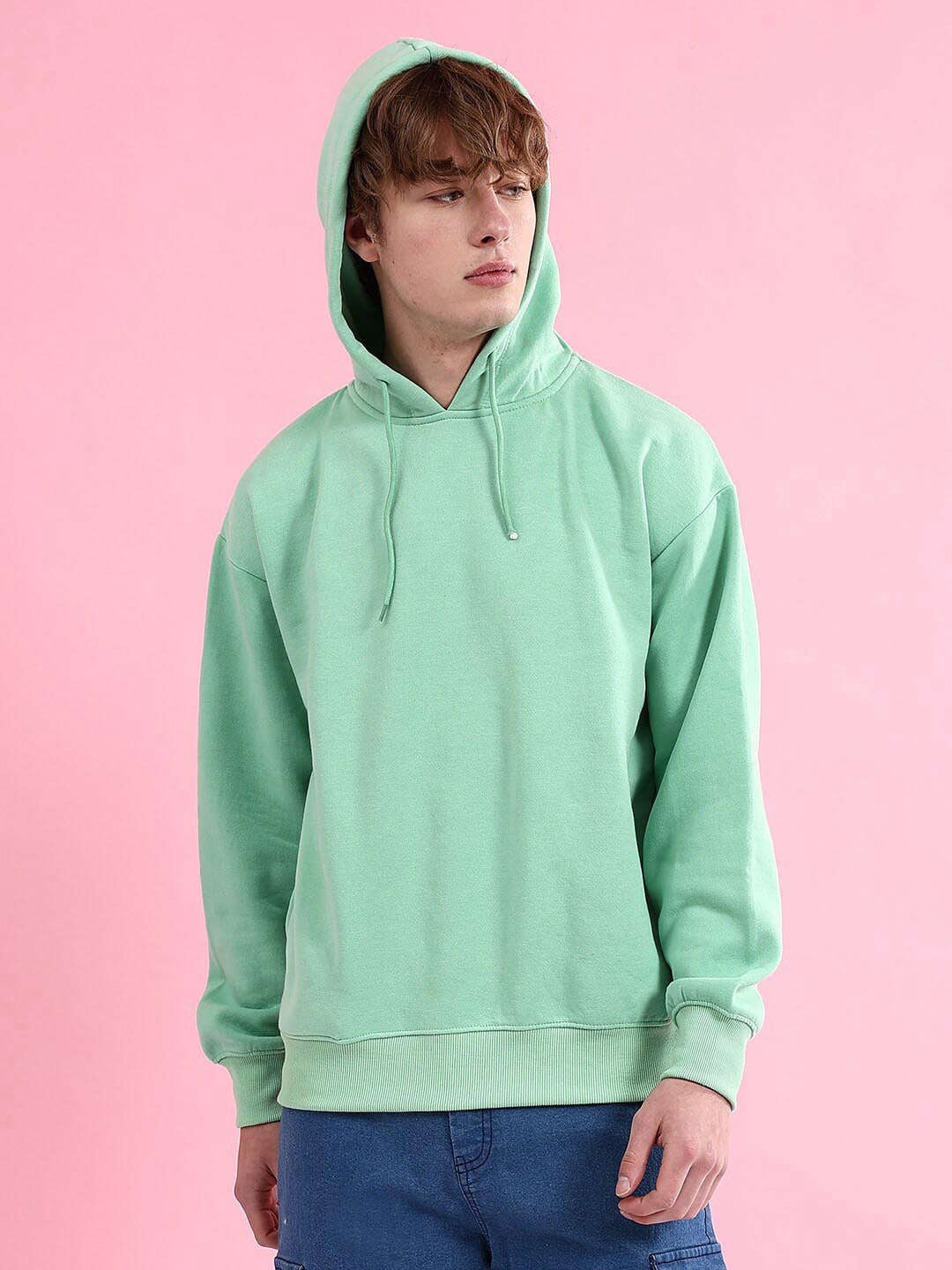 Shop Men's Solid Oversized Sweatshirt Online.