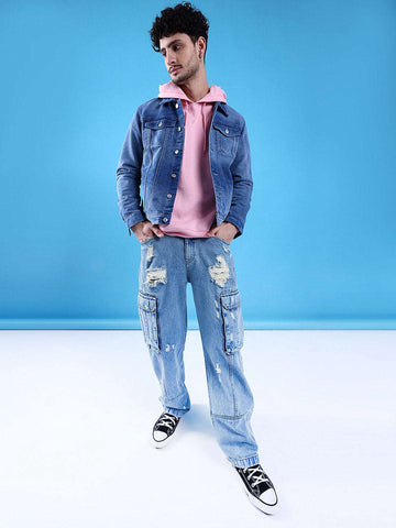 Shop Men's Solid Oversized Sweatshirt Online.