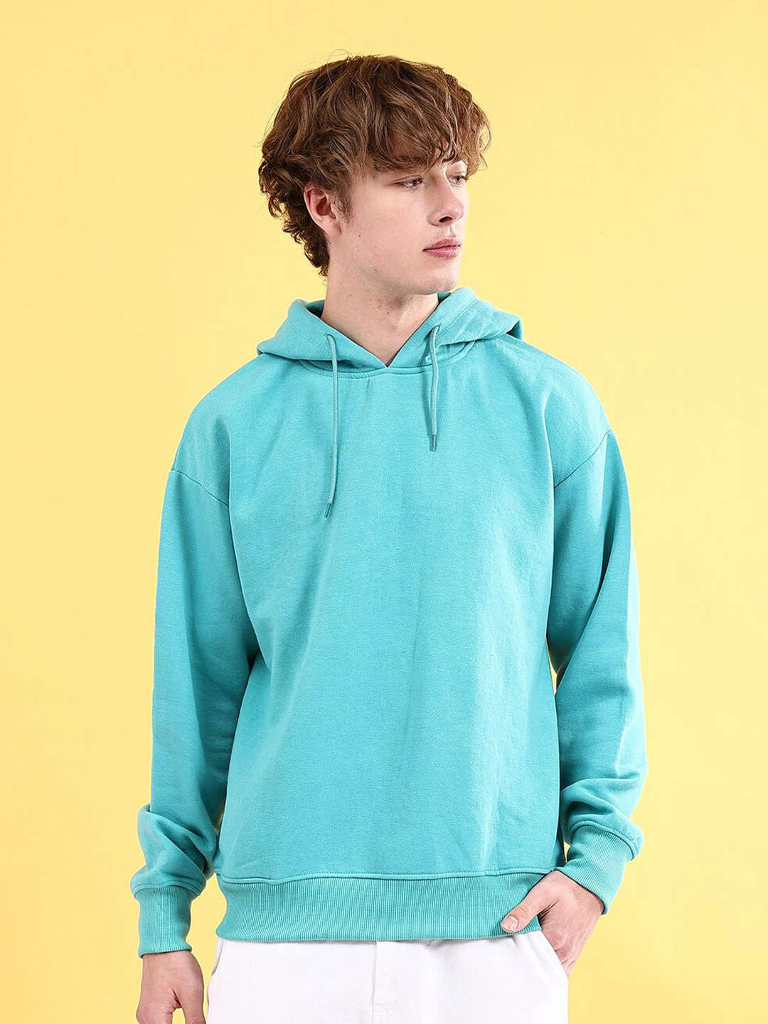 Shop Men's Solid Oversized Sweatshirt Online.