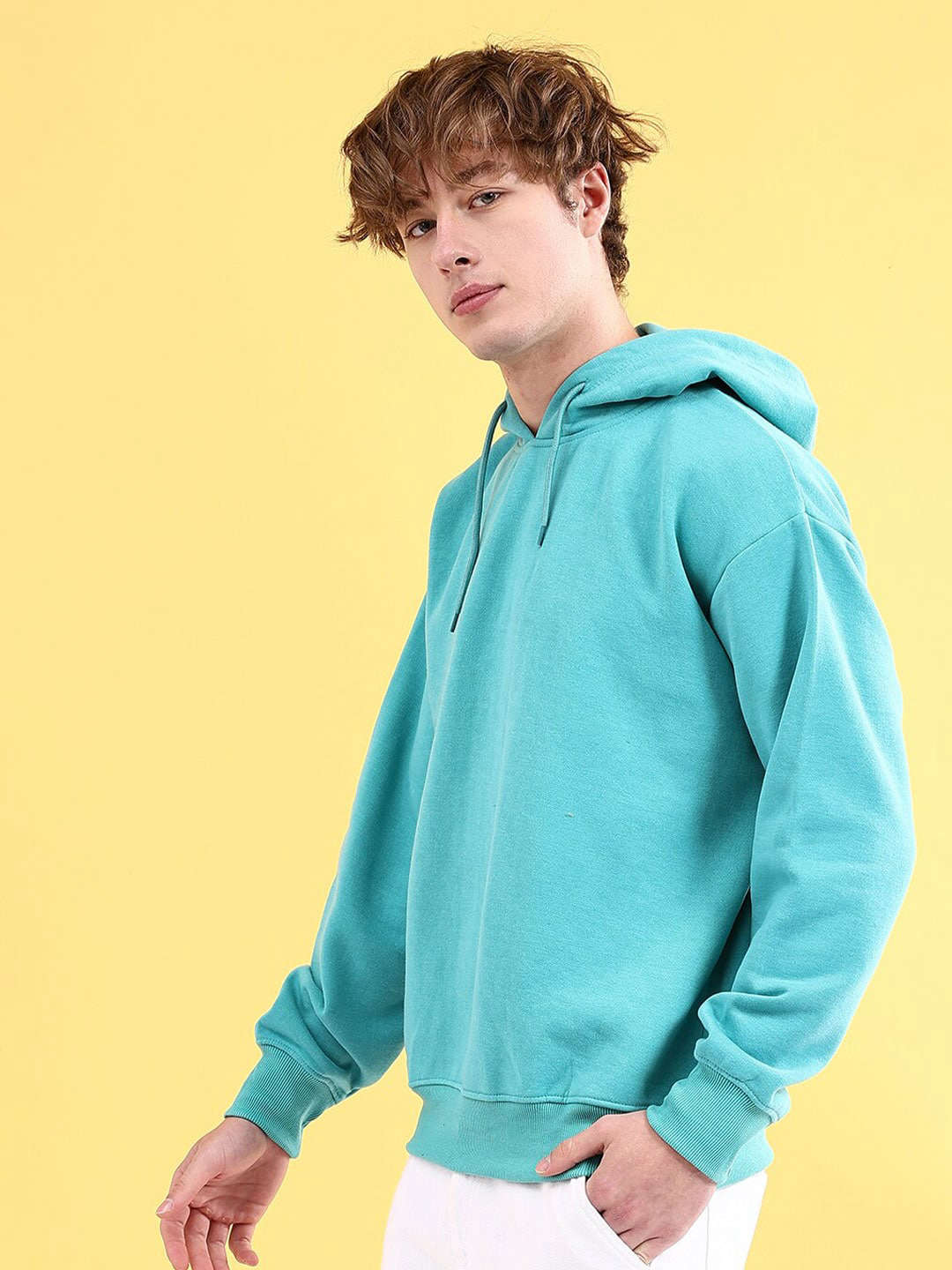 Shop Men's Solid Oversized Sweatshirt Online.