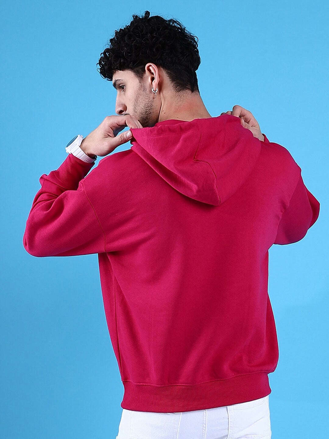 Shop Men's Solid Oversized Sweatshirt Online.