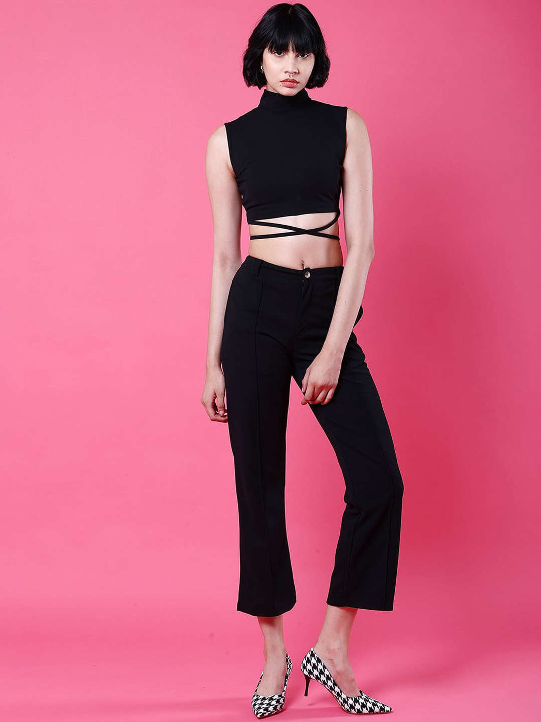 Shop Women Tie Up Co-Ord Set Online.