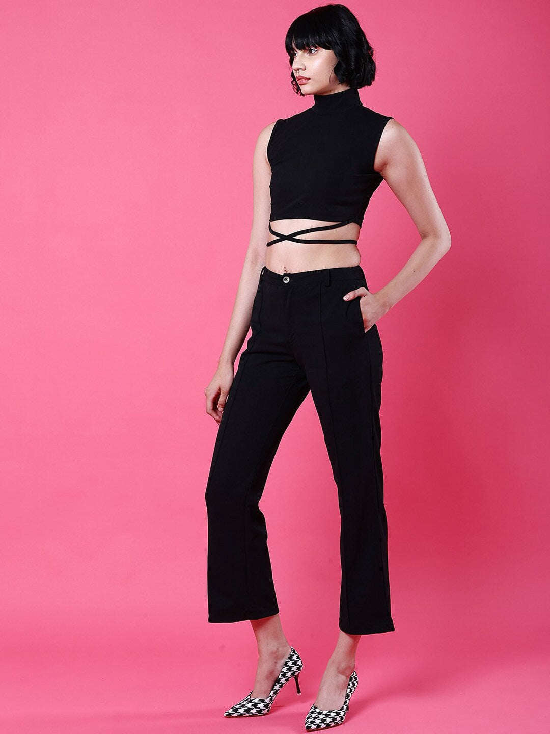 Shop Women Tie Up Co-Ord Set Online.