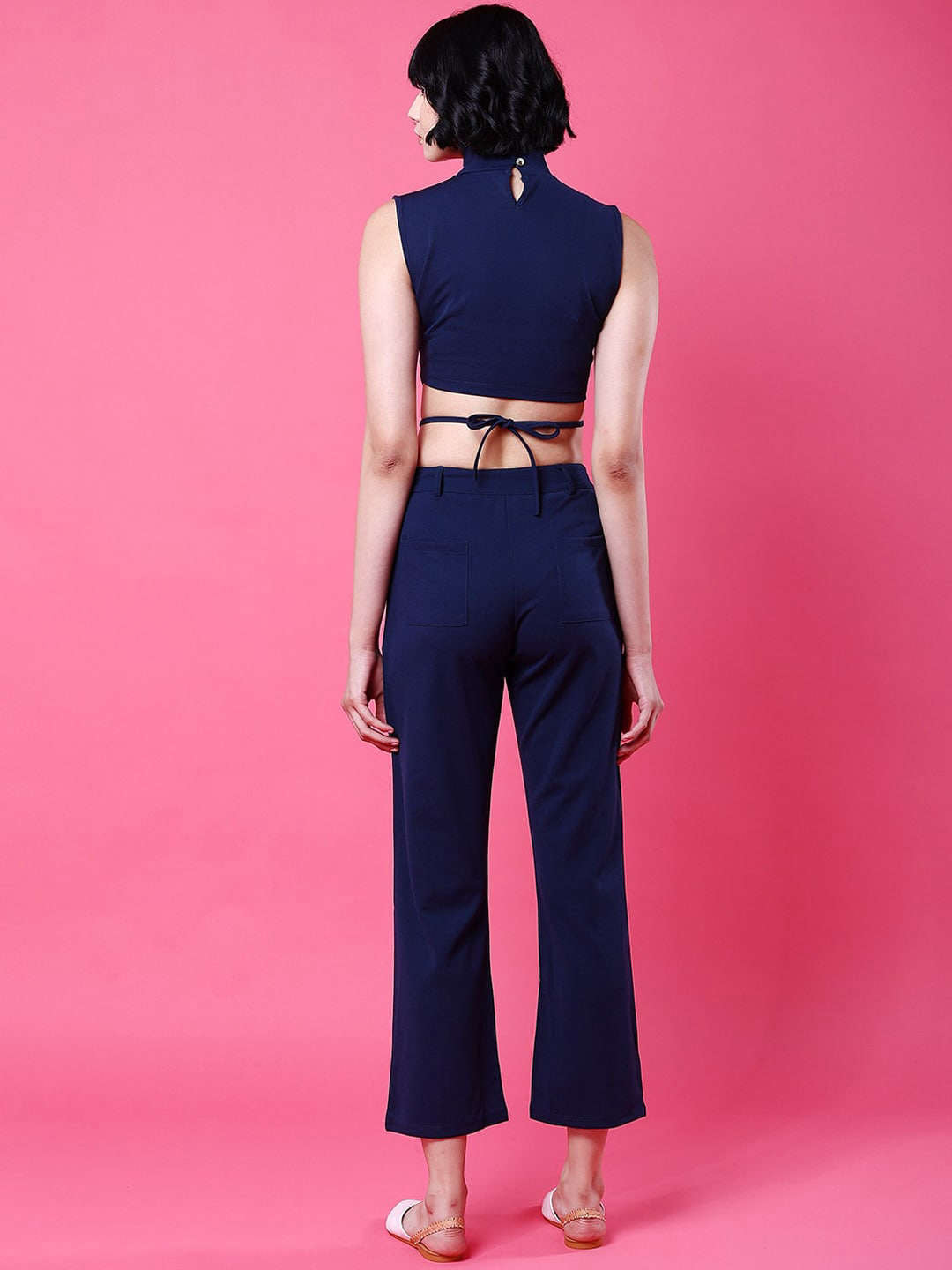 Shop Women Tie Up Co-Ord Set Online.