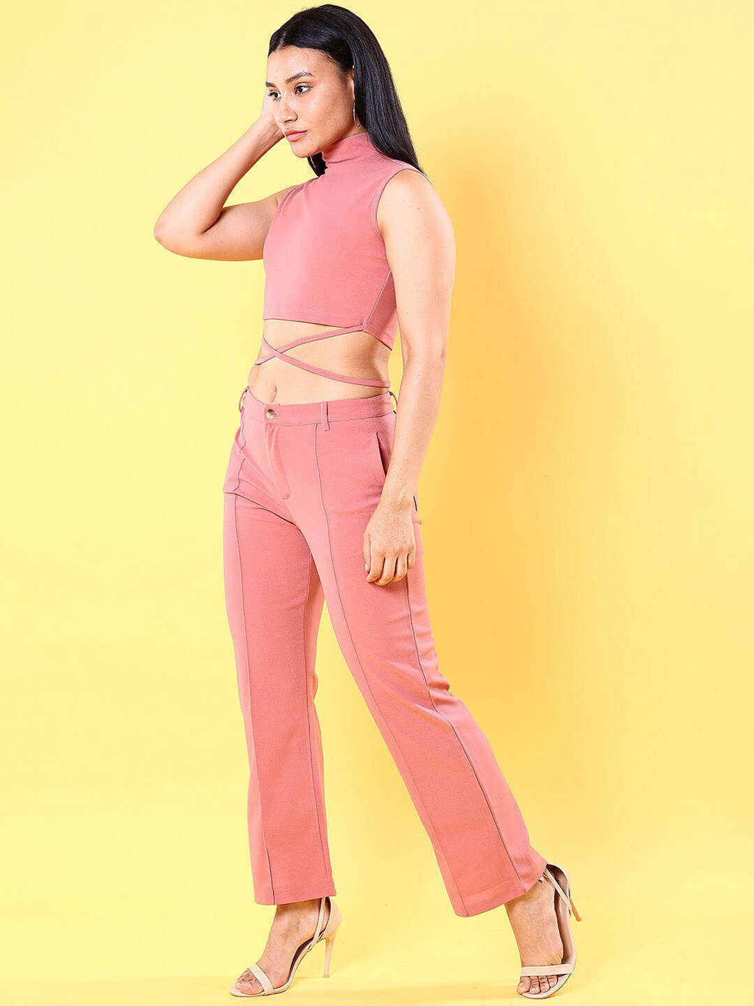 Shop Women Tie Up Co-Ord Set Online.