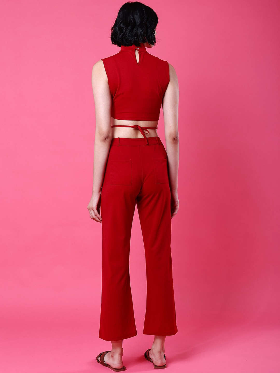 Shop Women Tie Up Co-Ord Set Online.