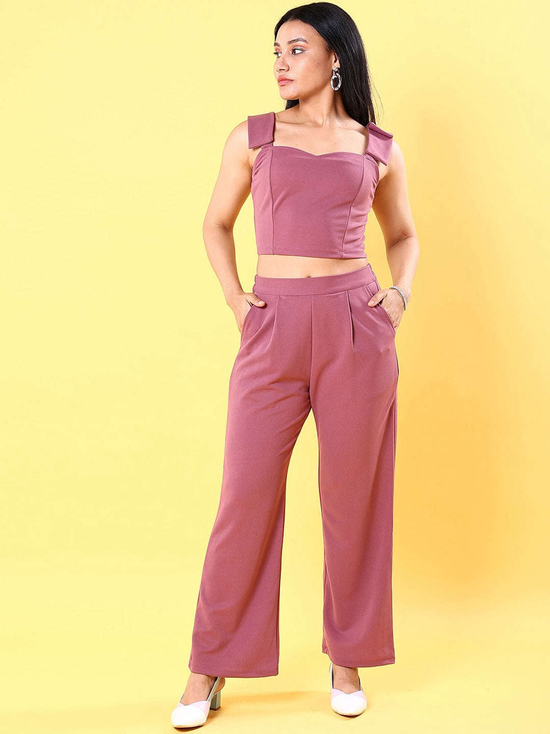 Shop Women Tie Up Co-Ord Set Online.