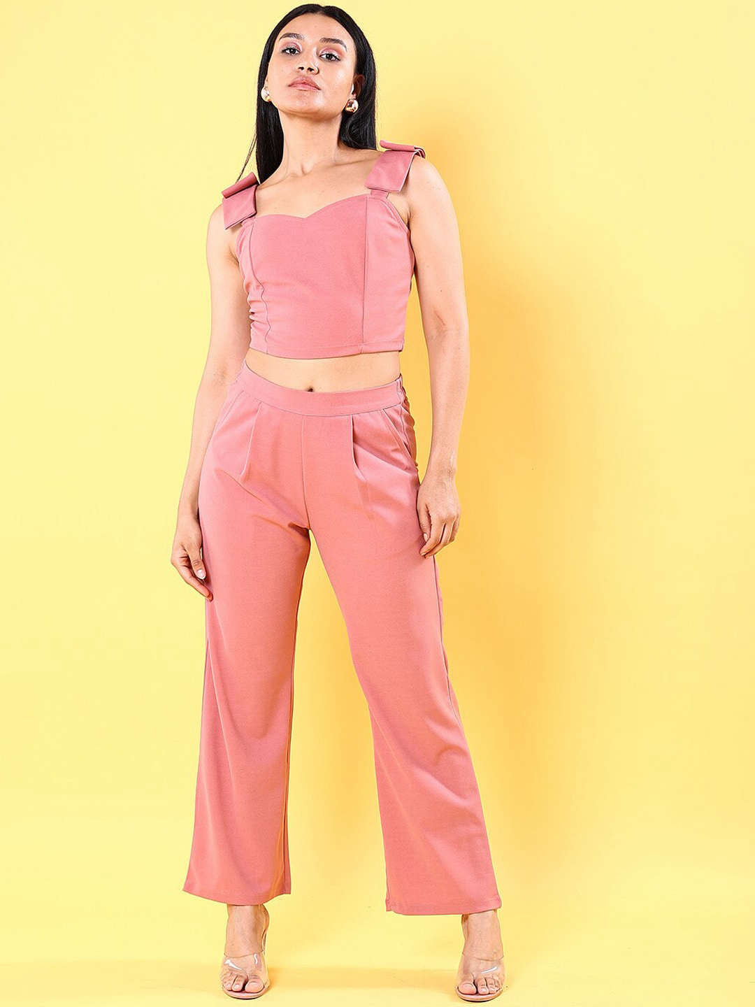 Shop Women Tie Up Co-Ord Set Online.