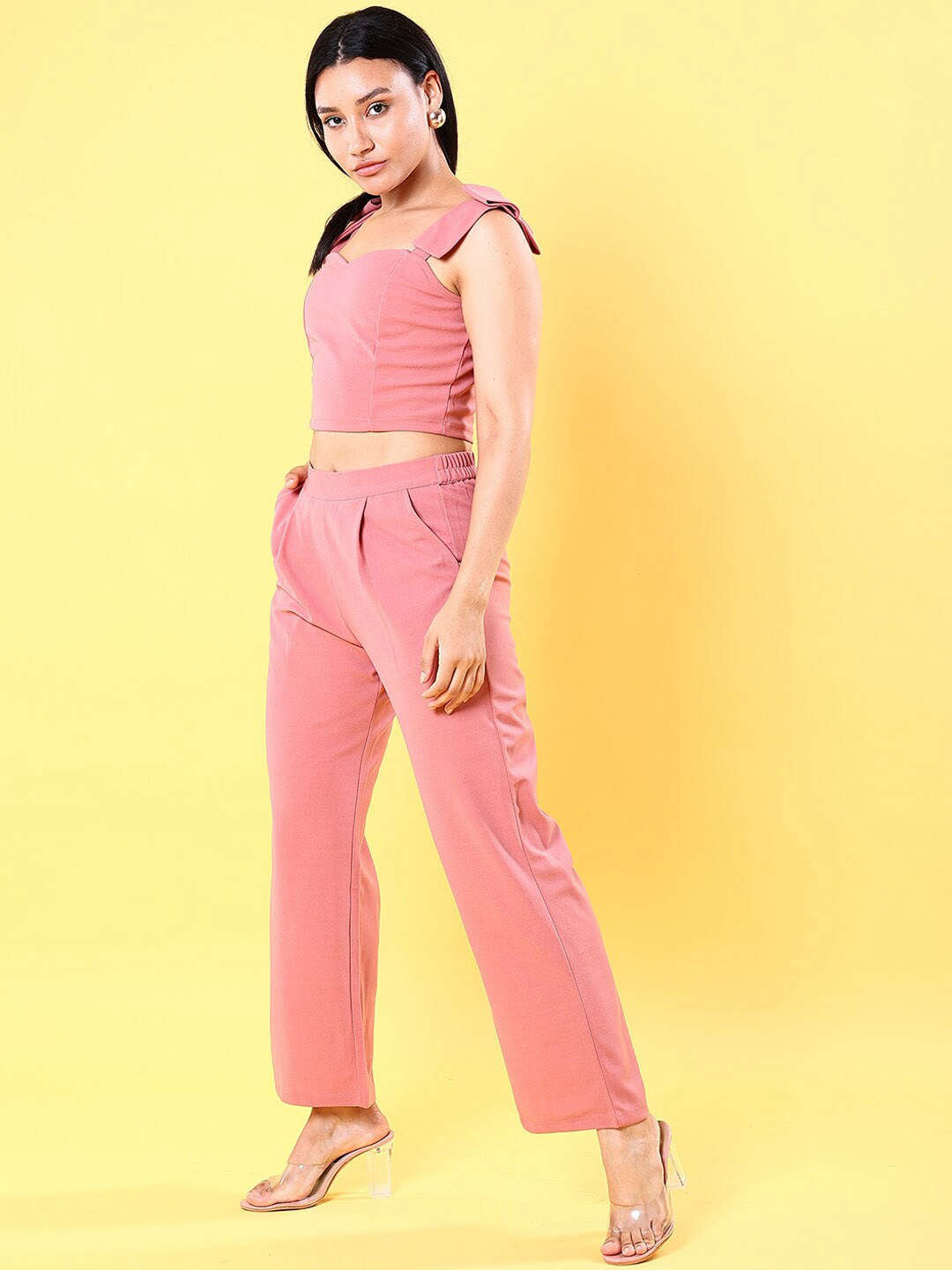 Shop Women Tie Up Co-Ord Set Online.