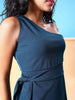 Shop Women Fitted One Shoulder Wrap Dress Online.