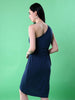 Shop Women Fitted One Shoulder Wrap Dress Online.