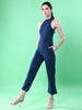 Shop Women One Shoulder Tie Up Jumpsuit Online.