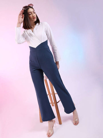 Shop Women Color Block Jumpsuit Online.
