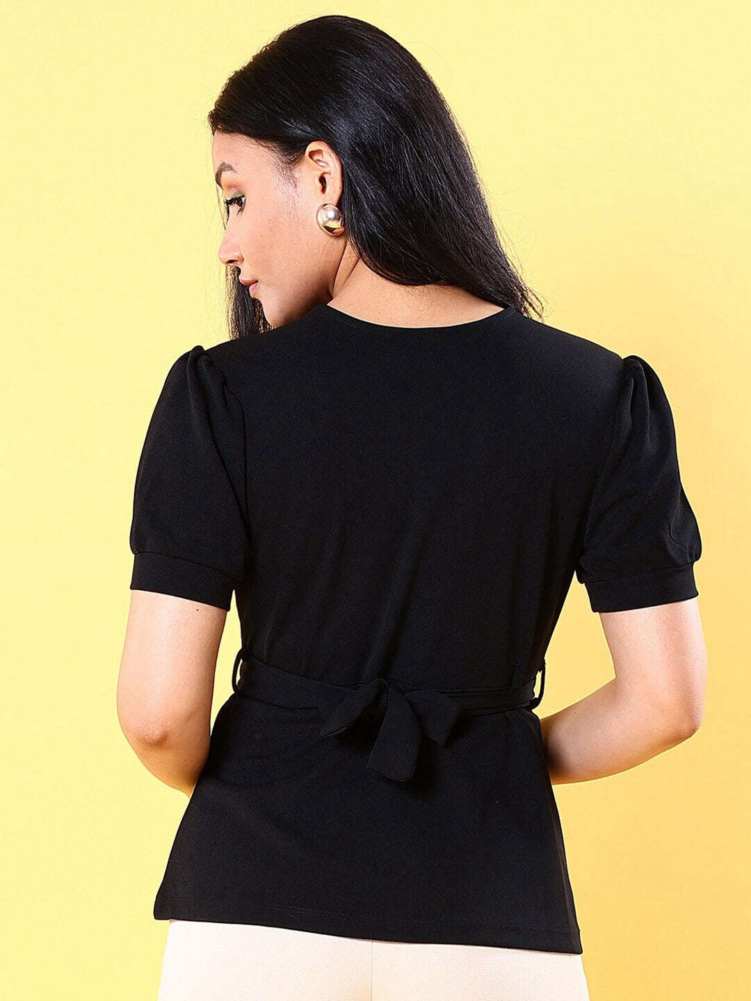 Shop Women V Neck Peplum Top Online.