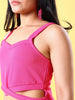 Shop Women Sleeveless Sweetheart Neck Crop Top Online.