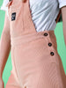 Shop Women Side Button Corduroy Dungaree Short Online.
