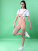 Shop Women Side Button Corduroy Dungaree Short Online.