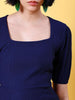 Shop Women Fitted Corduroy Puff Sleeve Dress Online.