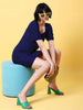 Shop Women Fitted Corduroy Puff Sleeve Dress Online.