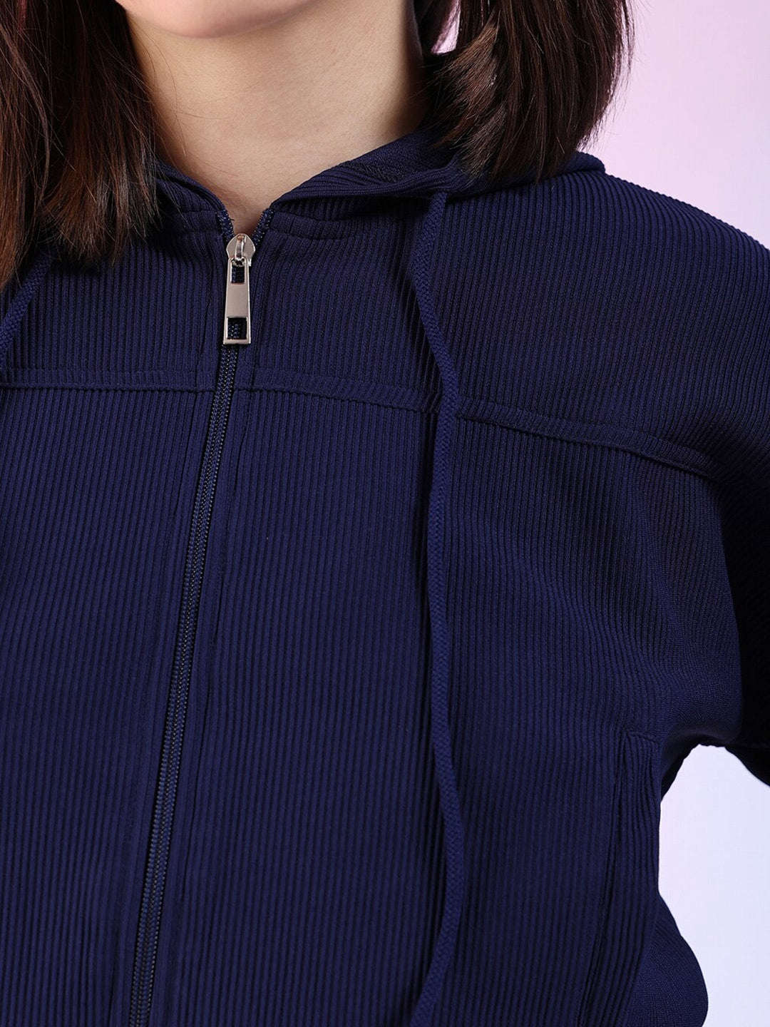 Shop Women Corduroy Hooded Jacket Online.