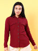 Shop Women Corduroy Cargo Pocket Oversized Shirt Online.