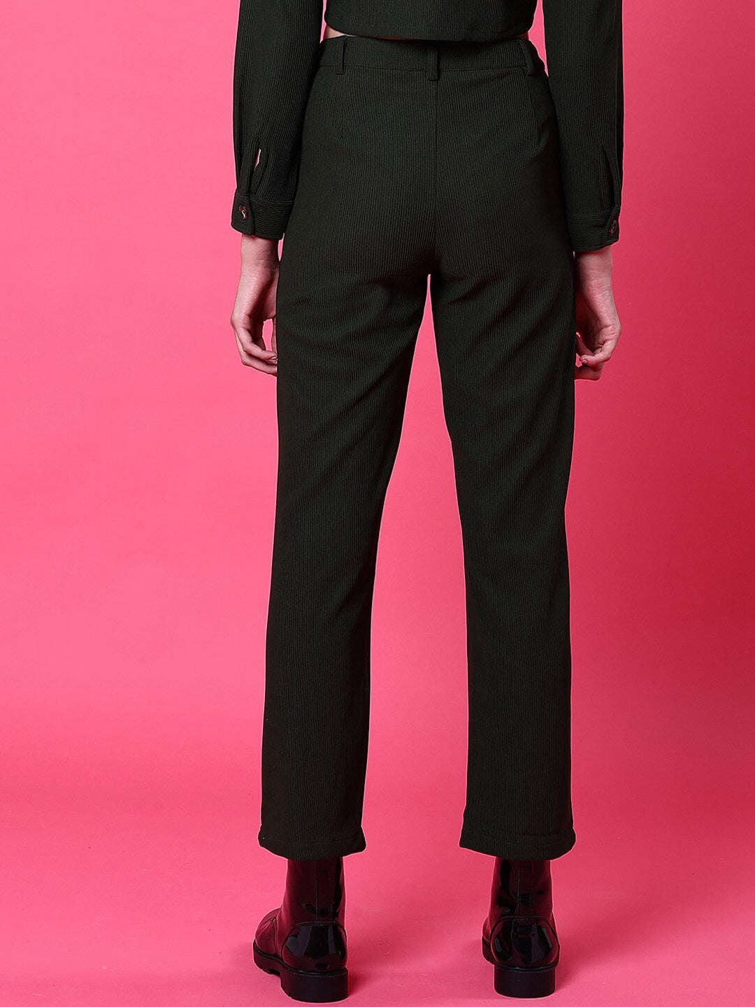 Shop Women Cut And Sew Tapered Corduroy Pant Online.