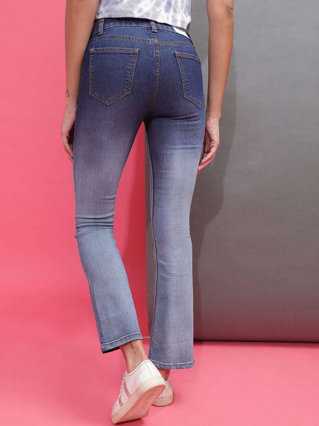 Shop Women Ombre Bootcut Denim Jeans Online.