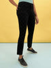 Shop Women Laser Checked Bootcut Denim Jeans Online.