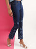 Shop Women Butterfly Printed Bootcut Denim Jeans Online.