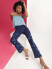 Shop Women Butterfly Printed Bootcut Denim Jeans Online.
