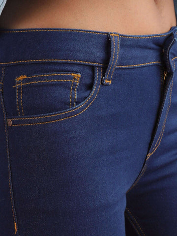 Shop Women Butterfly Printed Bootcut Denim Jeans Online.