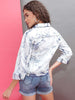 Shop Women Tie And Dye Trucker Denim Jacket Online.