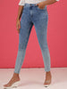 Shop Women Rag Wash Skinny Fit Denim Jeans Online.