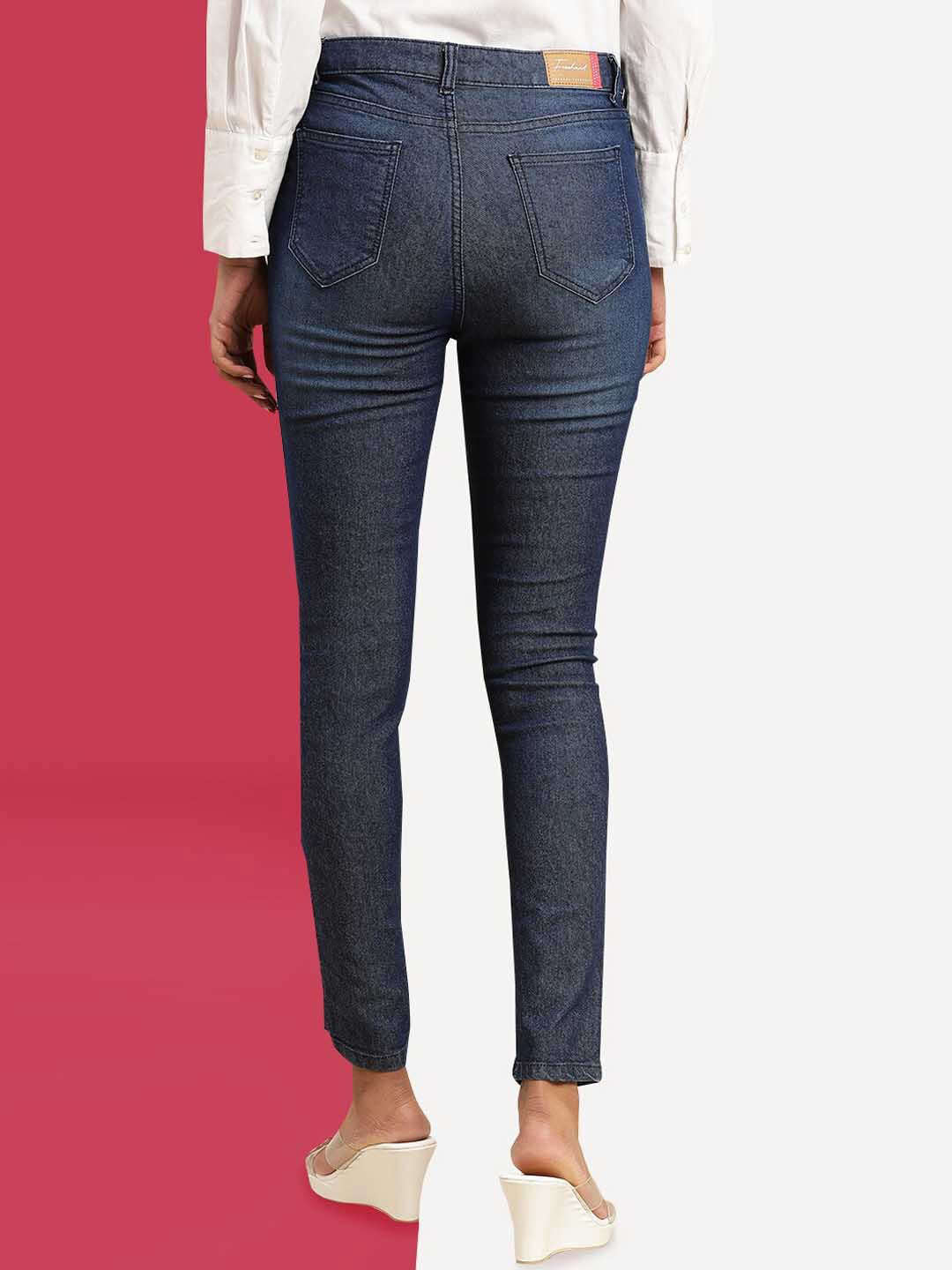 Shop Women Distressed Slim Fit Jeans Online.