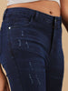 Shop Women Distressed Slim Fit Jeans Online.