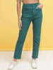Shop Women Overdyed Straight Fit Denim Jeans Online.