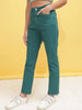 Shop Women Overdyed Straight Fit Denim Jeans Online.