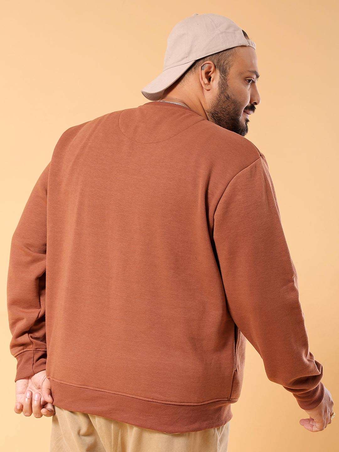 Shop Men's Solid Plus Size Sweatshirt Online.