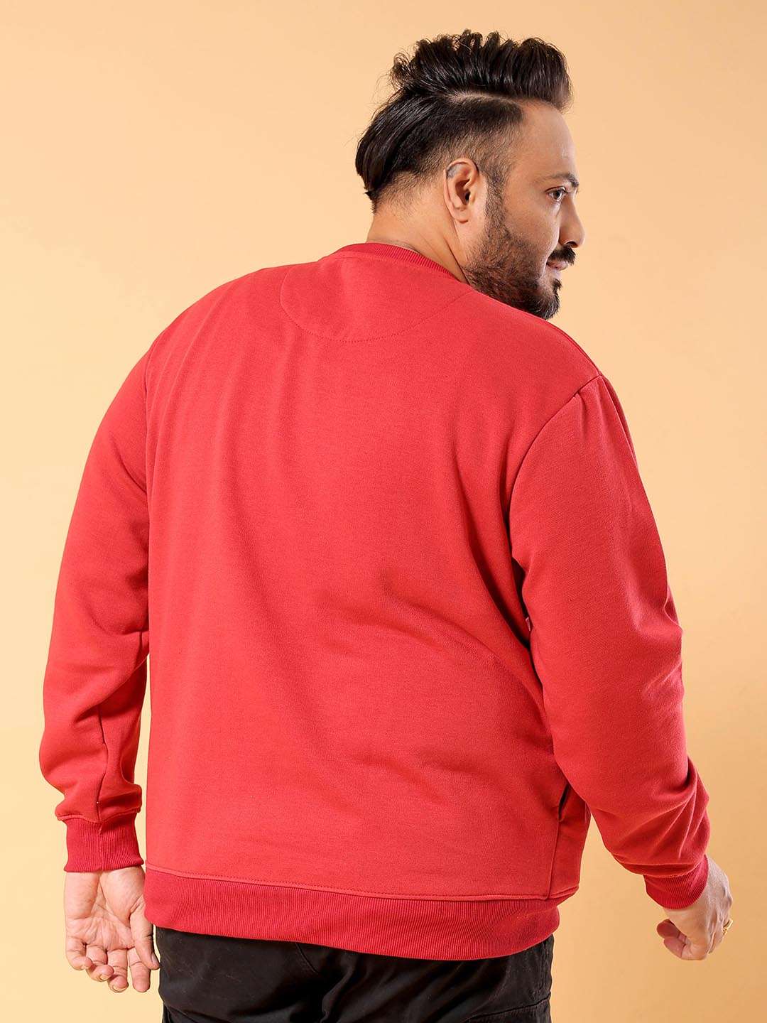 Shop Men's Solid Plus Size Sweatshirt Online.