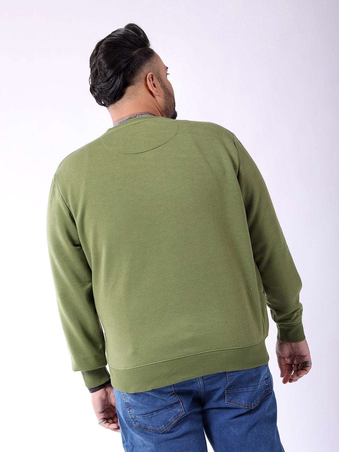 Shop Men's Solid Plus Size Sweatshirt Online.