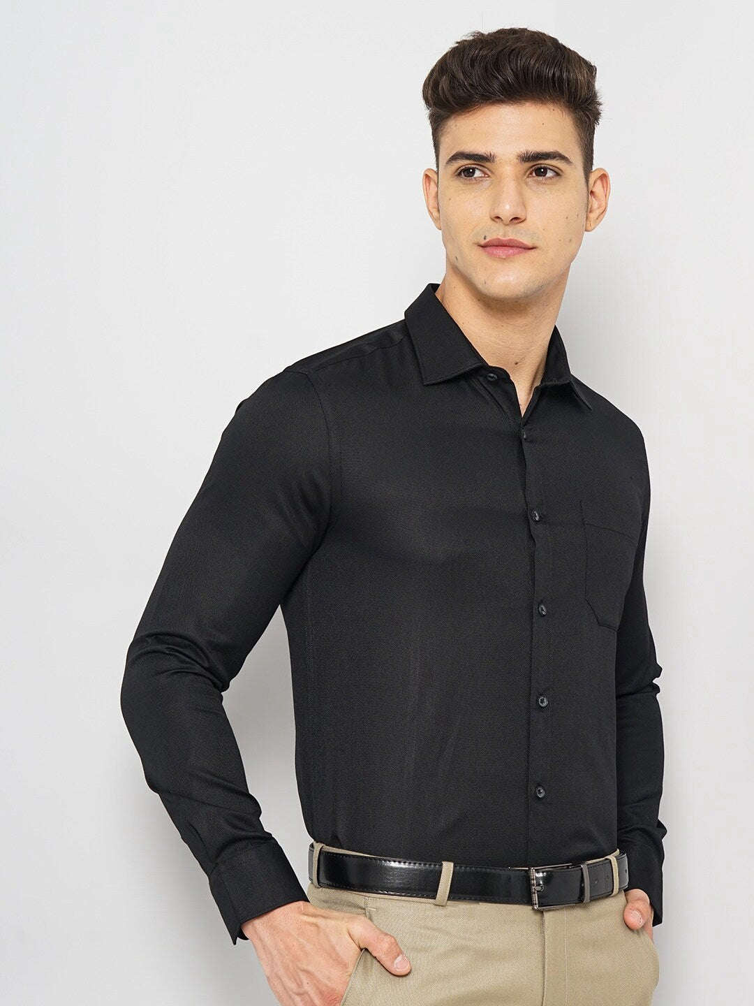 Shop Men Slim Fit Luxe Formal Shirt Online.